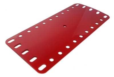 Flexible Plate 11x5 holes - 1960's light red