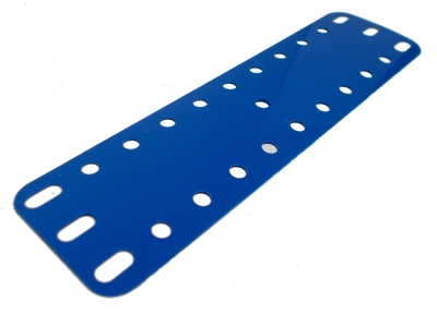 Plastic Plate 11x3 holes, blue