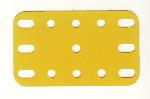 Plastic Plate 5x3 holes, UK yellow