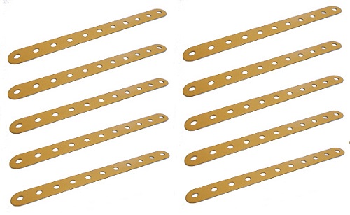 10 x Strip 11 holes, UK Yellow  ** SAVE 1/3 **