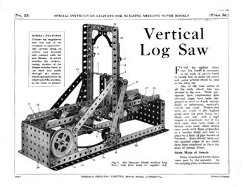 VERTICAL LOG SAW