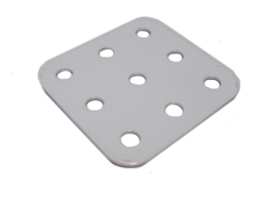 Flat Plate, 5x3 holes, white