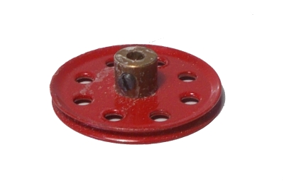 Pulley 38mm dia, red
