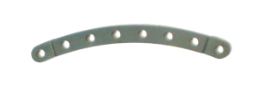Narrow Curved Strip (Stepped), 8 holes