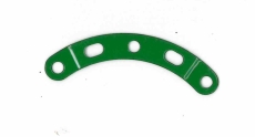 Narrow Curved Strip (stepped) 5 holes (green)