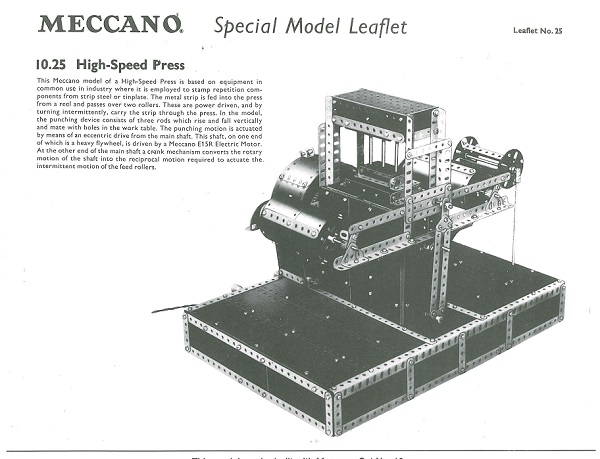 HIGH SPEED PRESS