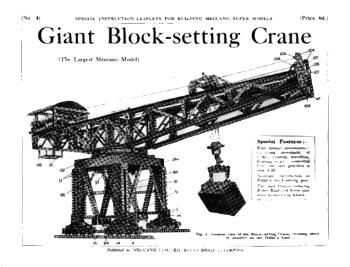 BLOCK SETTING CRANE