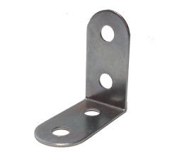 Angle Bracket 2x2 hole, zinc finish