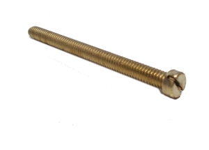 Bolt 50mm cheese head, brass finish