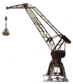 Level-Luffing Crane with Automatic Grab (Set 10 model)