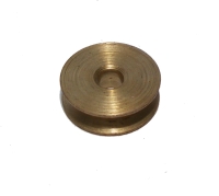 Pulley (no boss) 12mm dia, UK dull Brass