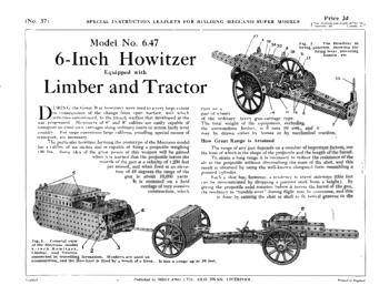 HOWITZER, LIMBER & TRACTOR