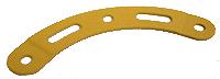 Curved Strip 6 holes, stepped, UK Yellow