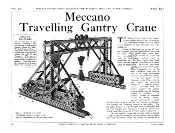 TRAVELLING GANTRY CRANE