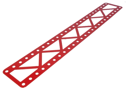 Braced Girder 25 holes, closed end - red
