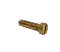 Bolt, 12mm cheese head, brass finish