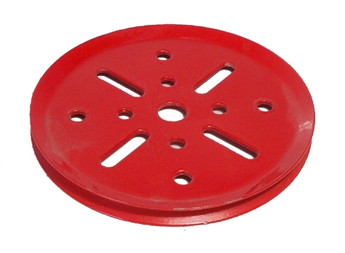 Pulley 75mm dia without boss (red)